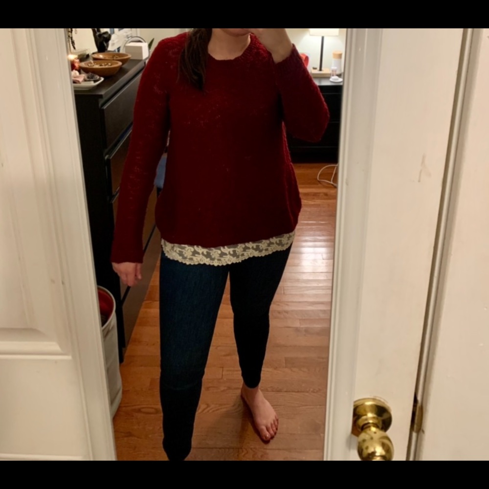 Red sweater